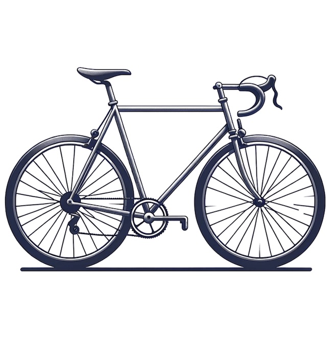 An illustration of a bicycle.