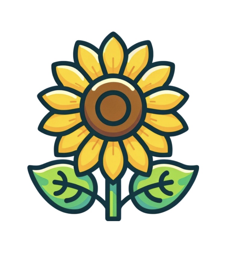 Vibrant illustration of a sunflower.